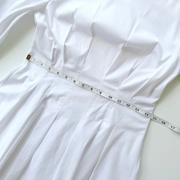 Veronica Beard Torres Corset-Waist Dress White Size 8 $498 MSRP - Picture 15 of 16